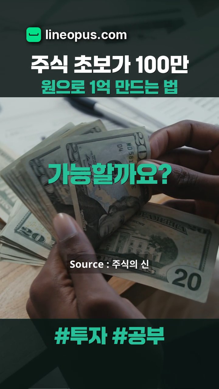 주식 초보가 100만 원으로 1억 만드는 법 static