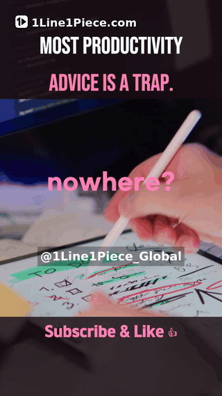Most productivity advice is a trap. dynamic